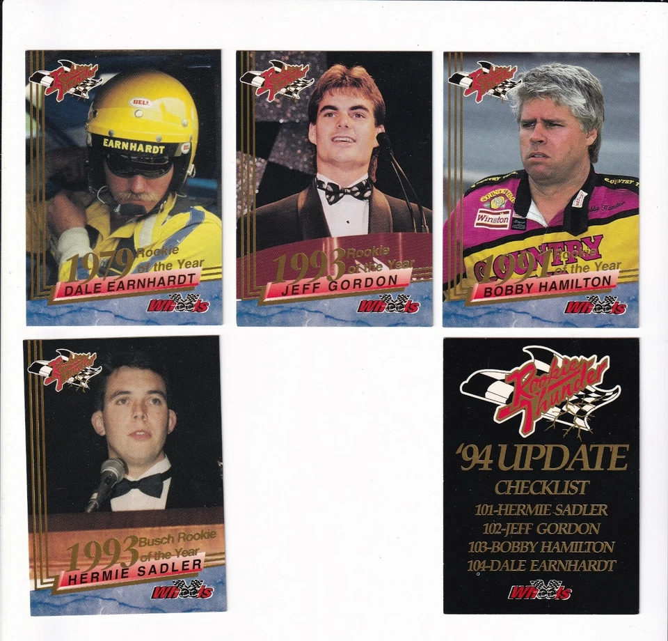 Wheels Rookie Thunder 1994 actualización #102 Jeff Gordon ¡¡¡BV$6!!! ¡SOLO UNA TARJETA! Foto 1 de 1