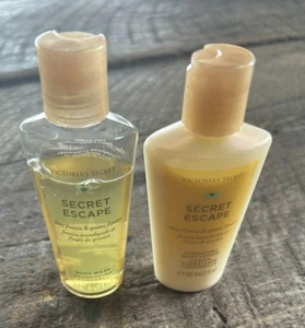 VICTORIA’S SECRET SECRET ESCAPE FRAGRANCE BODY LOTION & BODY WASH SET 2 OZ. - Picture 1 of 6