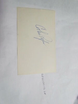 Cookie Rojas SIGNED 3X5 INDEX CARD Beckett Pre-Certified 2 - Image 1 of 3