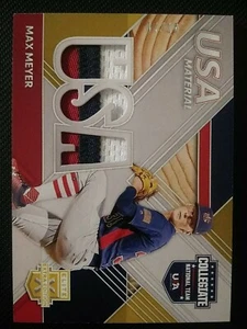 2020 Panini Elite Extra Edition Max Meyer #'d 7/10 USA Material 3 Color Patch - Picture 1 of 2
