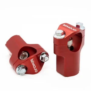 MOJO + Soportes de manillar de aluminio anodizado CNC Billet de 20 mm de alto | MOJO-BRMT52-RED - Imagen 1 de 1