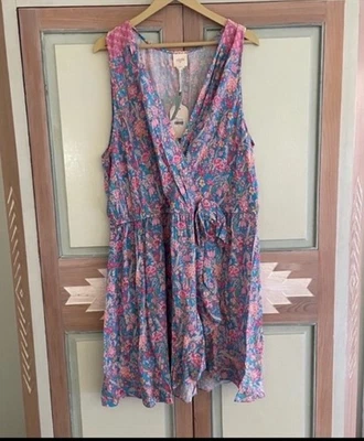 Anthropologie Plenty de Tracy Reese | Vestido envolvente botánico estampado. Talla 3X. Nuevo con etiquetas Foto 1 de 4