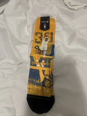 Stance poly blend crew height Stephen Curry #30 golden state warriors Socks L - Image 1 of 4