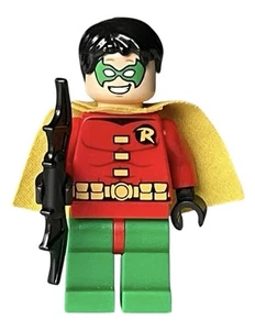 Lego DC Batman 7885 Robin Minifigure Short Hair Cape DC Superheroes - Picture 1 of 3