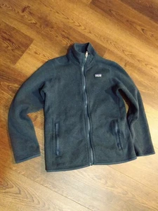 Patagonia Fleece Jacket Youth Medium 10 Blue Full Zip - Picture 1 of 4