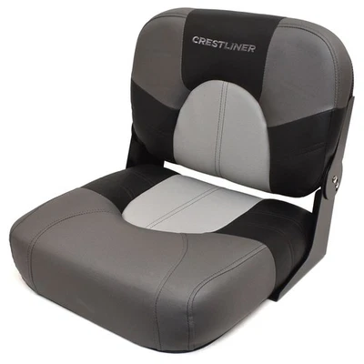 Asiento de pesca plegable central de barco Crestliner 2289836 | gris/negro Foto 1 de 4