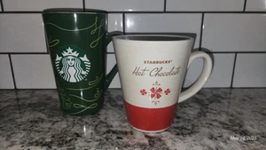 Lot Of 2 Starbucks Coffee Mugs Excellent Condition - Picture 1 of 5