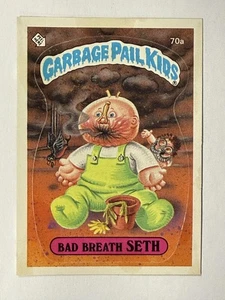 1985 Topps Garbage Pail Kids Series 2 #70a Bad Breath Seth Glossy Back EX/NM - Picture 1 of 2