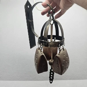 VINTAGE WEST GERMAN copper + metal WIND CHIMES - Picture 1 of 8