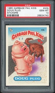 Topps Garbage Pail Kids 2nd Series #43b Doug Plug PSA 10 GEM Mint Os2 MATTE - Picture 1 of 2