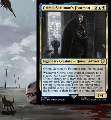 Gríma, Saruman's Footman Commander Deck Magic MTG EDH Spellslinger Custom - Image 1 of 4