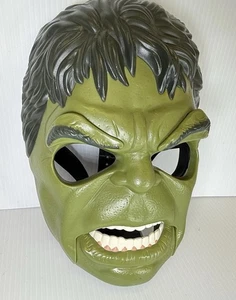 The Incredible Hulk Mask Moving Mouth & Eyebrows Halloween Cosplay Marvel 2017 - Picture 1 of 7