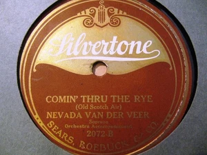 1920 NEVADA VAN DER VEER Scottish ANNIE LAURIE/ Comin' thru the Rye SILVERTONE - Picture 1 of 2