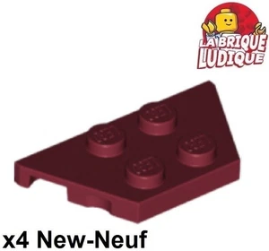 Lego 4x Aile Wedge plate 2x4 rouge foncé/dark red 51739 NEUF - Picture 1 of 1