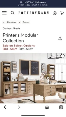 Escritorio de colección modular para impresora Pottery Barn - $700 - Recogida local Foto 1 de 4