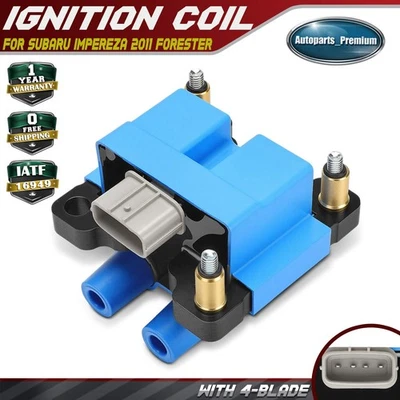 Синяя катушка зажигания для Subaru Forester 2009-2010 Impereza 2011 H4 2,5 л 4 лезвия - Изображение 1 из 4