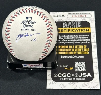 Yusei Kikuchi Signed 2025 All Star Game Baseball Autographed Angels JSA COA - Image 1 of 2