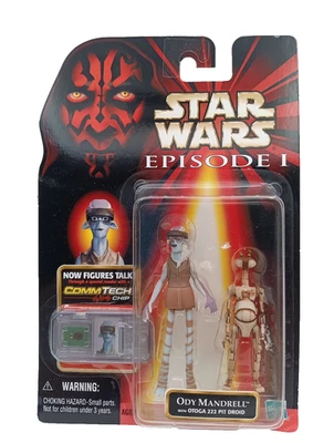 1998 Hasbro Star Wars Episode I Ody Mandrell Action Figure New CommTech Chip - Image 1 of 3