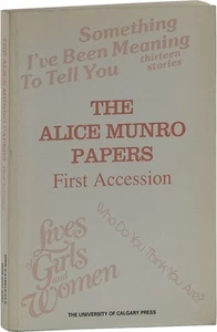 Apollonia Ed STEELE / Alice Munro Papers First Accession Signed 1st Edition 1986 - Picture 1 of 2