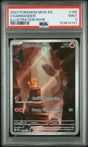 Charmander 168/165 Illustration Rare MINT PSA 9. Pokemon 151 - MEW EN - Picture 1 of 3