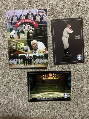 (1) Счастливые праздники открытка бейсбол HOF, (1) Бейб Рут (1) трибуна театр открытка - Изображение 1 из 4
