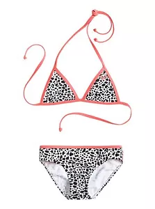NEW* ROXY SWIMSUIT BIKINI 2 PC $44 Retail GIRLS 14 Tiki Tri Wild Animal - Picture 1 of 1