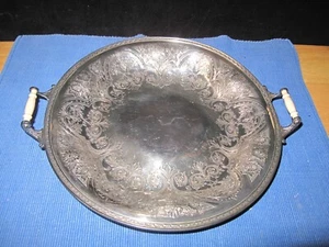 Alter Vintage englischer Stil Wilcox S P Co Silberteller Servierteller - Bild 1 von 9