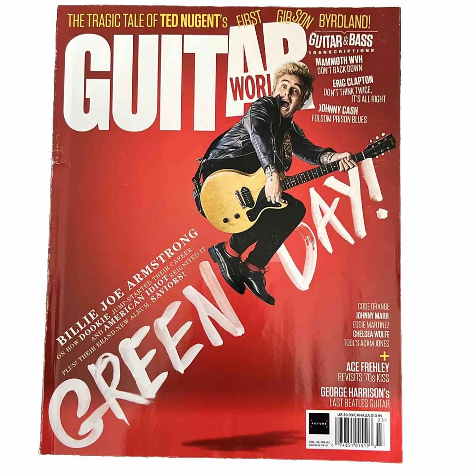Guitar World Magazine March 2024 Billie Joe Armstrong Green Day George Harrison Foto 1 de 1