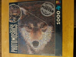 Photomosaics lupo grigio puzzle 1026 pezzi di Buffalo Games nuovo mai aperto - Foto 1 di 3