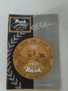 VINTAGE 1902 Nash Rambler 50th Anniversary 1902-1952 mail peice/flyer - Bild 1 von 3