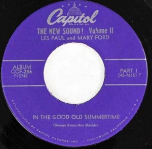 Les Paul and Mary Ford, In The Good Old Summertime - La Rosita, Capitol - Picture 1 of 1