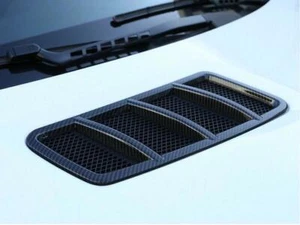 2PCS Carbon Fiber Car Engine Hood Air Vent Cover for Mercedes Benz GLE GLS ML GL - Picture 1 of 10