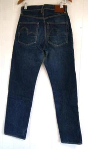 Pantaloni jeans EVISU uomo pantaloni denim taglia libera cotone casual gabbiano indaco - Foto 1 di 8