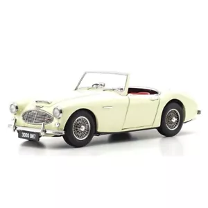 1/18 Austin Healey 3000 Mk-1 Bn7 Convertible Rhd White Diecast Kyosho 08149 EW - Picture 1 of 7