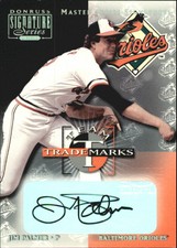 2001 Donruss Signature Team Trademarks Masters Series Card #37 Jim Palmer