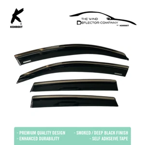 KONNEKT Wind Deflector Set for AUDI Q5 MK1 2009-2016 | 5 Doors | 4 Pcs - Picture 1 of 6