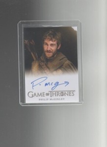  Game of Thrones  Season 8 Philip McGinley (Full Bleed) autographed  card #3