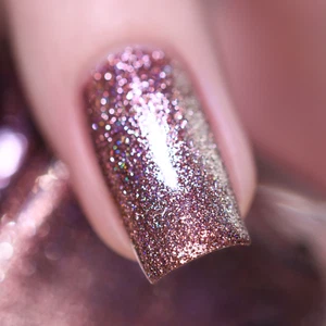ILNP Olivia - Chocolate-Rose Holographic Ultra Metallic Nail Polish - Picture 1 of 8