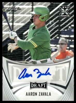 2021 LEAF DRAFT AUTO Aaron Zavala Auto #BA-AZ1 R39 - Image 1 of 2