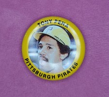 Vintage 1984 Pittsburgh Pirates Tony Pena Pinback Button Fun Foods No.88/133