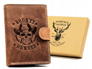 Large vertical men's leather wallet - Always Wild - Picture 1 of 10