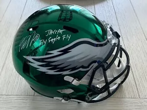 DeSean Jackson autographed inscr f/s chrome helmet Philadelphia Eagles Beckett - Picture 1 of 3