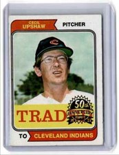 2023 Topps Heritage 50th Anniversary Buyback 1974 Cecil Upshaw Cleveland Indians