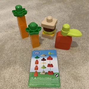 Mega Bloks Toddler Toy Building Blocks Carrot Hamburger Apple Set 16 PCS 2018 - Bild 1 von 9