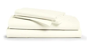 Egyptian Cotton Split King Sheet Set - 800 Thread Count 5 PC Ivory Sheets for... - Picture 1 of 9