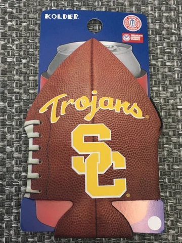 USC TROJANS NCAA FOOTBALL CAN COOLER COLLAPSIBLE INSULATED BOTTLE HOLDER Cover