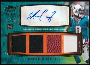 EDMOND GATES 2011 TOPPS PRIME LEVEL III AUTOGRAPH RELIC RC 12/25 *DOLPHINS* - Picture 1 of 1