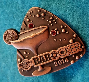 PIN BARROCKER INTERNATIONAL STAFF BARTENDER BRONCE MARGARITA PICK Hard Rock Café - Imagen 1 de 1