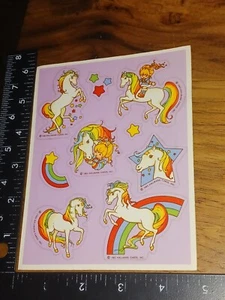 Vintage Stickers,1 Hallmark, Rainbow Brite Pastel Purple, (Chewbx) - Picture 1 of 4