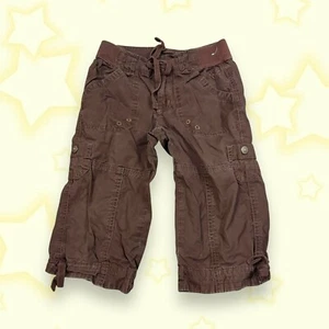 y2k justice girls brown cargo pants - Picture 1 of 4